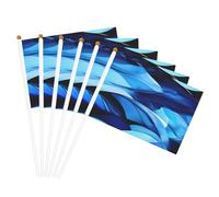 Bandiera leggera palmare astratta blu bandiere fronte-retro partito parata decorazione casa celebrazioni