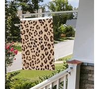 Bandiera leopardata con motivo marrone, 0,6 x 0,9 m, per esterni e interni, primavera, estate, autunno, inverno, bandiere da giardino con occhiello verticale su entrambi i lati, bandiere per feste per
