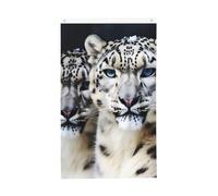Bandiera leopardata dagli occhi azzurri, 9 x 1,5 m, verticale su entrambi i lati, bandiera da giardino, per esterni, cortile, casa, divertente, decorazione per la casa, bandiere da giardino per poster