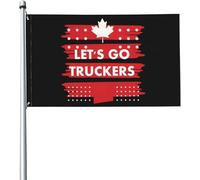 Bandiera Let'S Go Truckers Stagione Bandiera Decorazione 2 Occhielli Metallici Striscione All'Aperto, Per Celebrazioni, Feste Estive, Balcone, 90x150cm