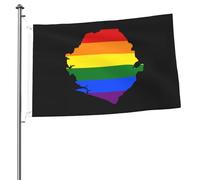 Bandiera LGBT della Sierra Leone, mappa, bandiere per esterni, 2x3 piedi, bandiera bifacciale resistente per casa, cortile, festival, decorazione da giardino, bandiera di benvenuto.