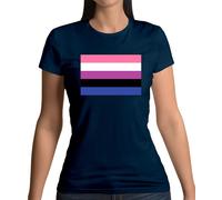 Bandiera LGBT Gender Fluid - Maglietta Donna - Fluid Queer Pride Non-Binary