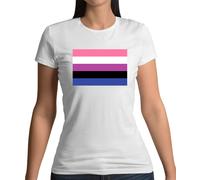 Bandiera LGBT Gender Fluid - Maglietta Donna - Fluid Queer Pride Non-Binary