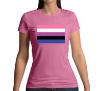 Bandiera LGBT Gender Fluid - Maglietta Donna - Fluid Queer Pride Non-Binary
