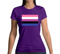 Bandiera LGBT Gender Fluid - Maglietta Donna - Fluid Queer Pride Non-Binary