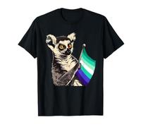 Bandiera LGBT MLM Lemur LGBTQ MLM Pride Gay Male Flag Maglietta