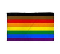 BANDIERA LGBT PIÙ COLORI PIÙ ORGOGLIO 90x60cm - BANDIERA MORE COLOUR MORE PRIDE 60 x 90 cm - AZ FLAG