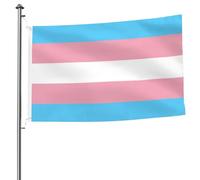 Bandiera LGBT Pride, bandiera per parata transgender, resistente allo sbiadimento, per dormitori esterni, colori vivaci ad asciugatura rapida, bandiere primavera-estate, occhielli rinforzati