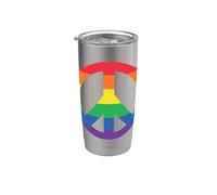 Bandiera LGBT Pride Pace Bicchiere termico in acciaio inox doppia parete