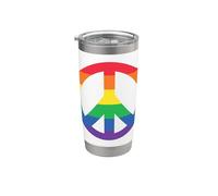 Bandiera LGBT Pride Pace Bicchiere termico in acciaio inox doppia parete