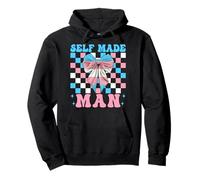 Bandiera LGBTQ Transgender Trans Pride Self Made Man Felpa con Cappuccio