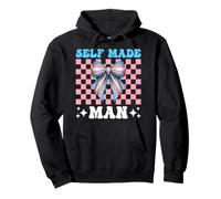 Bandiera LGBTQ Transgender Trans Pride Self Made Man Felpa con Cappuccio