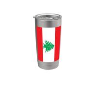 Bandiera libanese del Libano Bicchiere termico in acciaio inox doppia parete