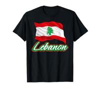 Bandiera libanese del Libano Patriottica Uomini Donne Bambini Maglietta