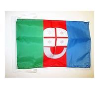 BANDIERA LIGURIA 45x30cm - BANDIERINA LIGURE - REGIONE ITALIA 30 x 45 cm cordicelle - AZ FLAG
