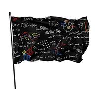 Bandiera lineare per l'educazione matematica matematica, 0,9 x 1,5 m, bandiera leggera per esterni, decorazione da giardino, bandiera in poliestere resistente allo sbiadimento con occhielli in ottone