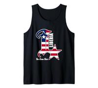 Bandiera Love Liberia Lone Star | Liberian Pride Patriotic Canotta