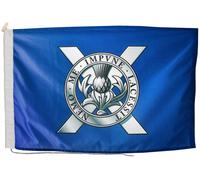 Bandiera Lowland Band of the Scottish Division British Army con corda e inter...