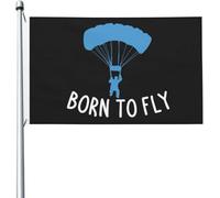 Bandiera luminosa "Born to Fly Paragliding" 3x5 piedi
