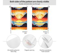 Bandiera luminosa dell'alba. Adatta per interni ed esterni, perfetta per casa, giardino, eventi e manifestazioni patriottiche.