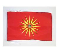 BANDIERA MACEDONIA ETNICA 45x30cm - BANDIERINA MACEDONE 30 x 45 cm cordicelle - AZ FLAG
