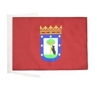 BANDIERA MADRID 45x30cm - BANDIERINA CITTÀ DI MADRID 30 x 45 cm cordicelle - AZ FLAG