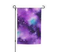 Bandiera magica con galassia viola, per qualsiasi occasione, giardino, tutte le stagioni, decorazione da cortile per terrazze