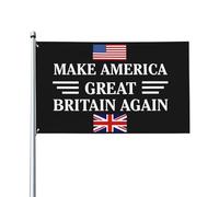 Bandiera "Make America Great Britain Again" 3x5 piedi, decorazione per interni ed esterni, stendardo per processione con 2 occhielli