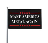 Bandiera Make America Metal Again 3x5 Bandiere per esterni Stendardo Cartello da giardino per interni ed ester