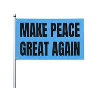 Bandiera "Make Peace Great Again" 3x5, bandiera da giardino per amanti della pace e contro la guerra, stendard