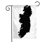 Bandiera Mapireland Isolated Country Continent Atlas On White Global Signs Graphic Travel Symbols Bandiera In Poliestere Decorazione Striscione All'Aperto, Per Feste Strada, Balcone, 30x45cm