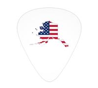 Bandiera Mappa dell'Alaska Usa Plettri per chitarra Plettri per chitarra basso 12 pezzi