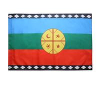 BANDIERA MAPUCHE DI CILE 90x60cm - BANDIERA MAPUCE CILENA 60 x 90 cm foro per asta - AZ FLAG
