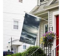 Bandiera marina tempestosa, 9 x 1,5 m, bandiera da giardino su entrambi i lati, resistente allo sbiadimento, bandiera per esterni, divertente bandiera per vacanze con occhielli in metallo per prato