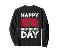 Bandiera marocchina con Scritta Happy Independence Day Felpa