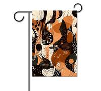 Bandiera marrone Texture 30,5 x 45,7 cm bandiere per esterni divertente bandiera per feste banner stampato su entrambi i lati bandiere da giardino benvenuto fuori cortile bandiera per casa casa