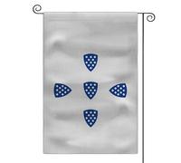 Bandiera medievale con stemma da giardino, 30,5 x 45,7 cm, double face, bandiera per esterni (Regno del Portogallo)