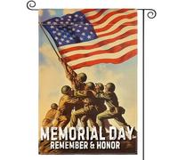 Bandiera Memorial Day Remember Honor Military Soldiers Bandiera Della Brezza Decorazione Striscione All'Aperto, Per Feste Estive, Celebrazioni, All'Aperto Al Coperto, 30x45cm