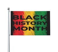 Bandiera Mese Della Storia Dei Neri Resistente Ai Raggi Uv Garden Flag Personalizzata Bandiere Pirata Per Marce Esterno Giardino 3X5Ft