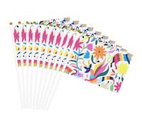 Bandiera messicana con stampa di animali Otomi bandiere versatili per matrimoni, compleanni, vacanze, sport, parate, spettacoli