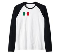 Bandiera Messicana del Messico Maglia con Maniche Raglan