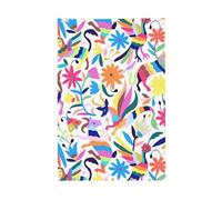 Bandiera messicana Otomi con animali, 6,1 x 90,6 cm, stile striscione, resistente e durevole, per esterni e interni (palo non incluso)