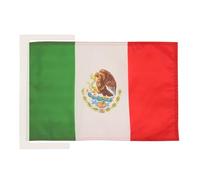 BANDIERA MESSICO 45x30cm - BANDIERINA MESSICANA 30 x 45 cm cordicelle - AZ FLAG