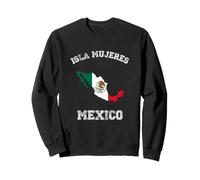 Bandiera Messico Distressed Isla Mujeres Pride Felpa