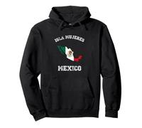 Bandiera Messico Distressed Isla Mujeres Pride Felpa con Cappuccio