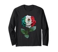 Bandiera Messico Rose Maglia a Manica