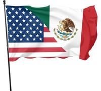 Bandiera Mexico Usa Stagione Bandiera Resistente Alle Intemperie Tessuto Da Esterno Striscione All'Aperto, Per Celebrazioni, All'Aperto Al Coperto, Feste Estive, 90x150cm
