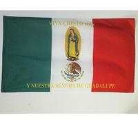 Bandiera Mexico Viva Cristo Rey Cristero War - Cristeros Bandiera Della Brezza Tessuto Da Esterno Prova Di Sbiadimento Striscione All'Aperto, Per Feste Estive, Eventi, Giardino, 90x150cm
