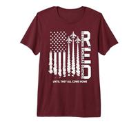 Bandiera Militare Americana del Venerdì Rosso Remember Everyone Deployed Maglietta Premium