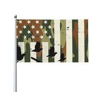Bandiera mimetica degli Stati Uniti, bandiera patriottica con grafica mimetica, bandiera iconica, decorazione per corridoio, 3x5 piedi, per caccia alle quaglie e ai fagiani.